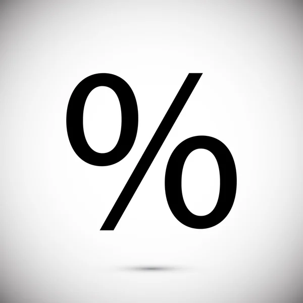 Financiën percentage pictogram — Stockvector