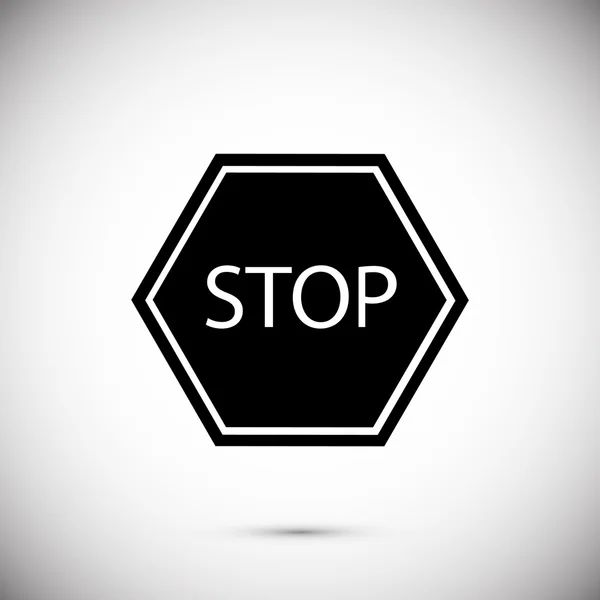 Stop road icono — Archivo Imágenes Vectoriales