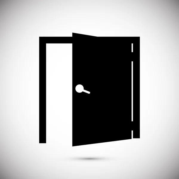 Puerta Vector Icono — Vector de stock