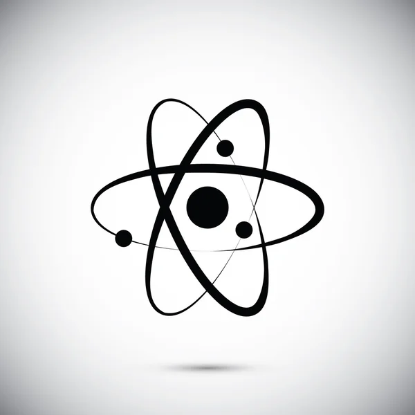 Atom-Zeichen-Symbol — Stockvektor