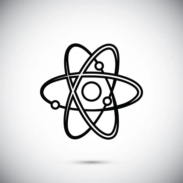 Atom-Zeichen-Symbol — Stockvektor