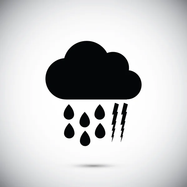 Ikona mraku počasí — Stockový vektor