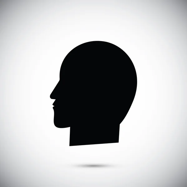 Icône tête humaine — Image vectorielle