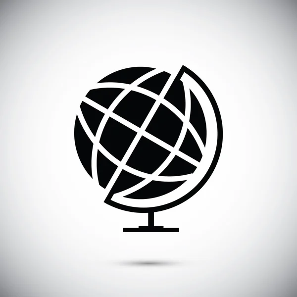 Geographic globe icon — Stock Vector