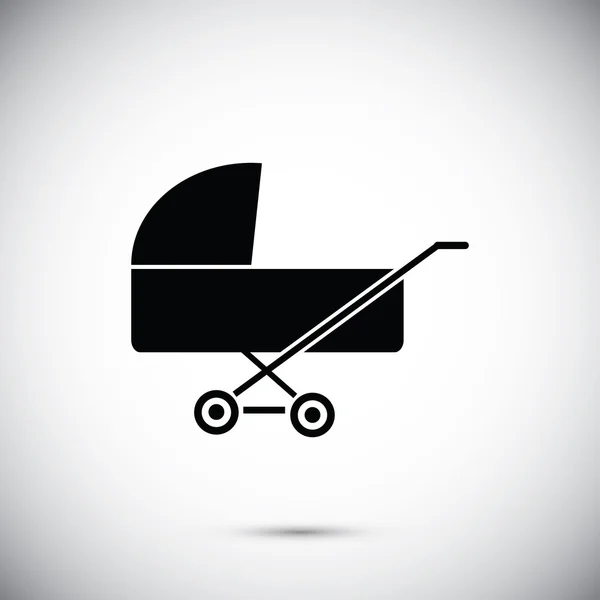 Ikona wózek dla dzieci — Wektor stockowy