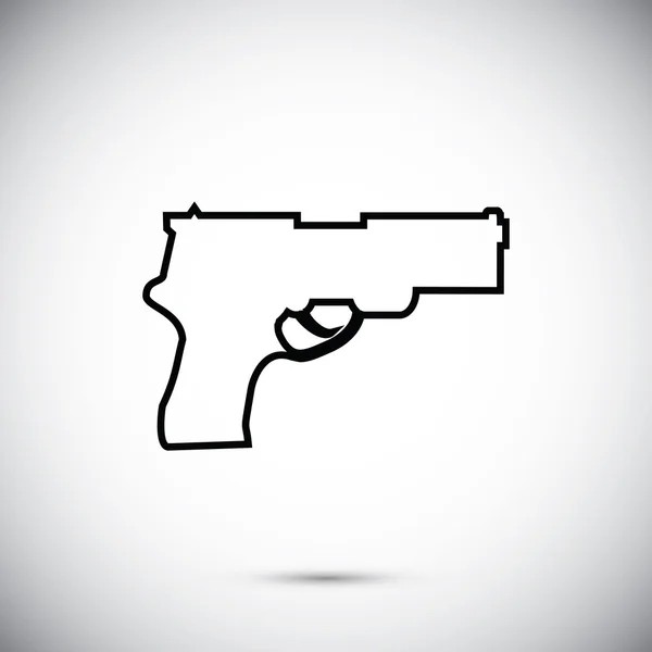 Ícone de pistola — Vetor de Stock
