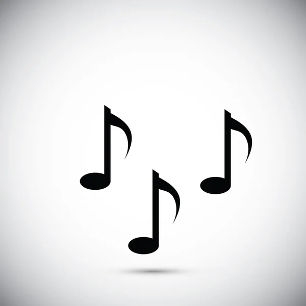 Піктограма знаку музичних нотаток — стоковий вектор