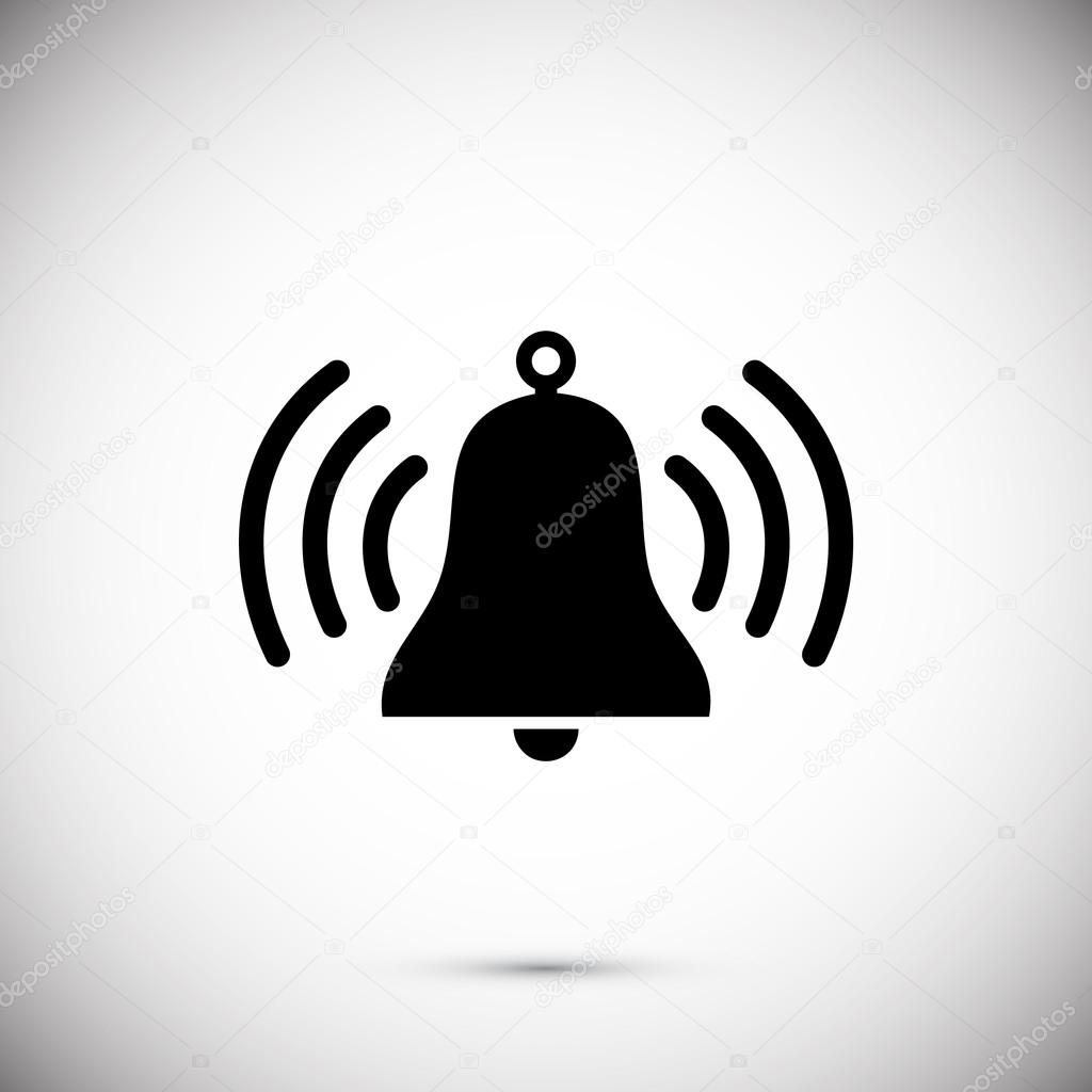 Ringing bell icon, cartoon style 14595684 Vector Art at Vecteezy