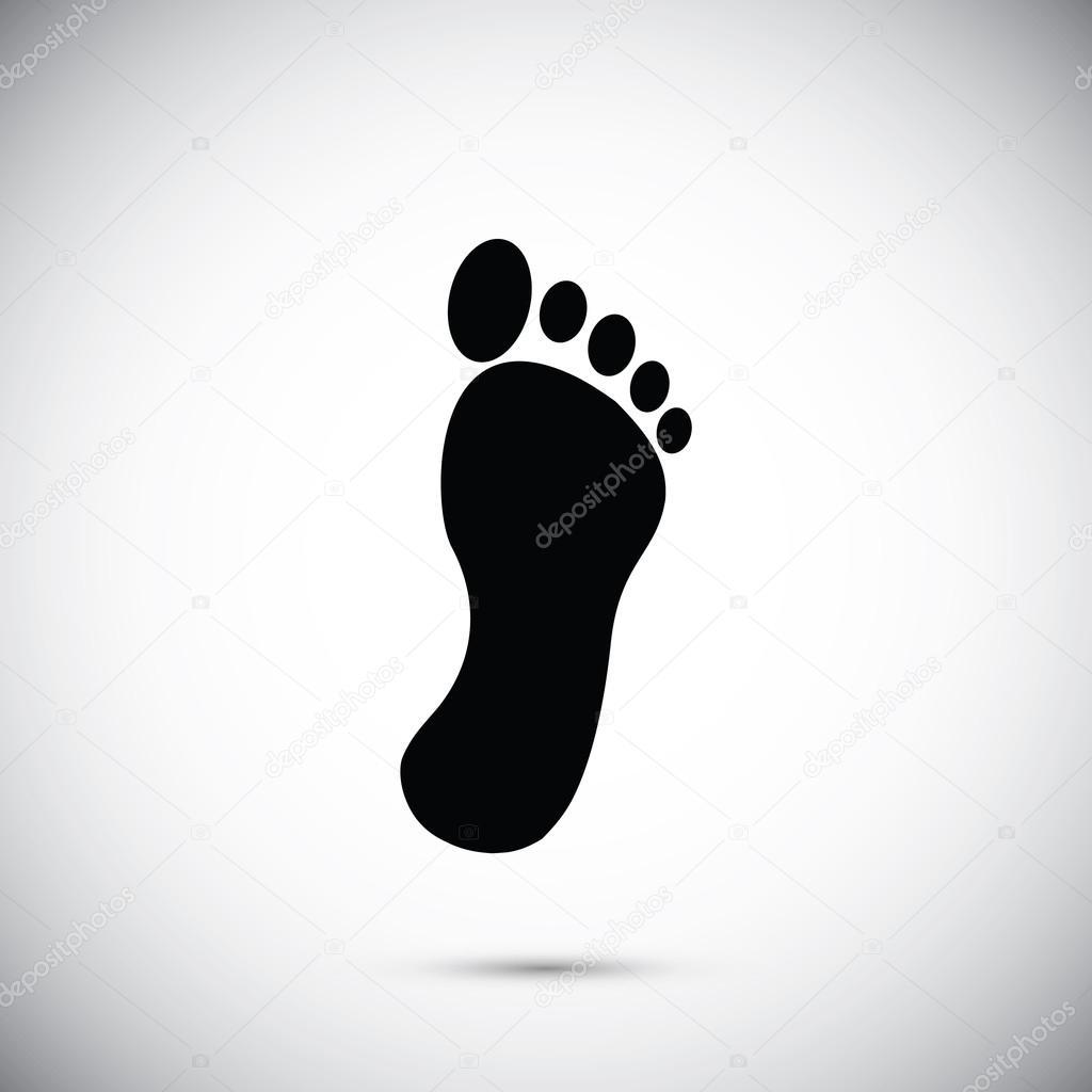 black footprint icon