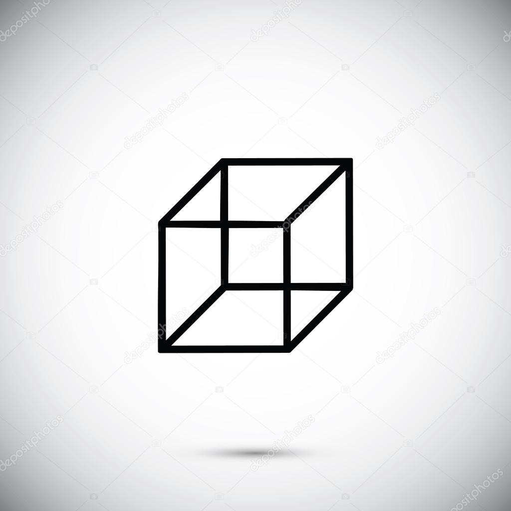 geometric cube icon