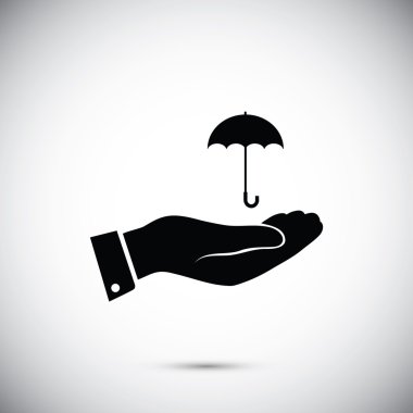 El simgesi olan şemsiye