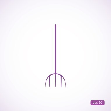 Bahçe çatal simgesi