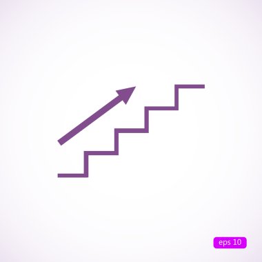 Yukarı simgesi yükselen grafiği