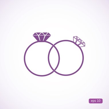 Yüzük Elmas simgesi olan