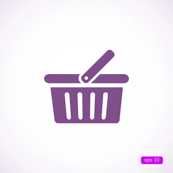 Ícone da cesta de compras — Vetor de Stock