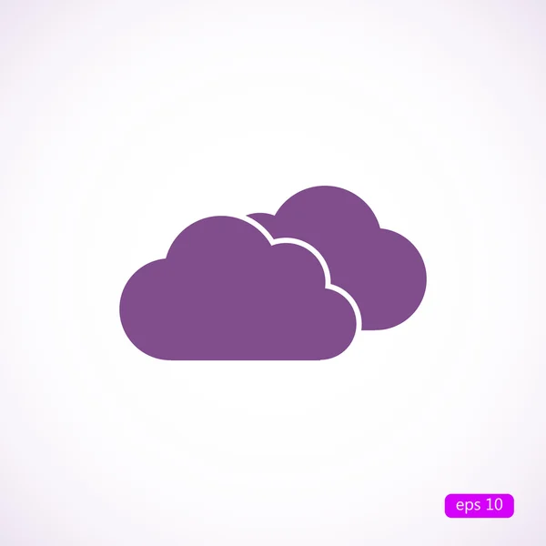 天気雲のアイコン — ストックベクタ