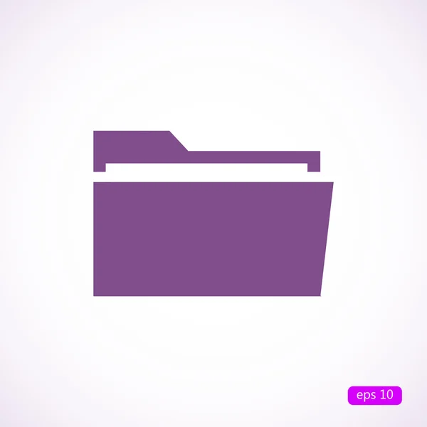 Icono de vector de carpeta — Vector de stock