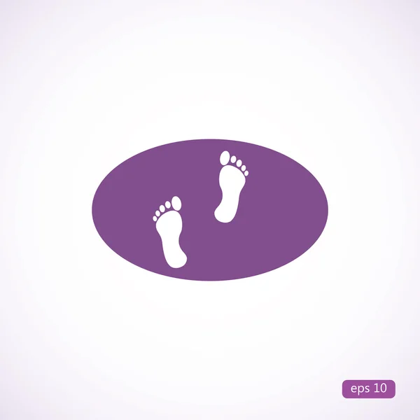 Footprints vector icon — Stock Vector