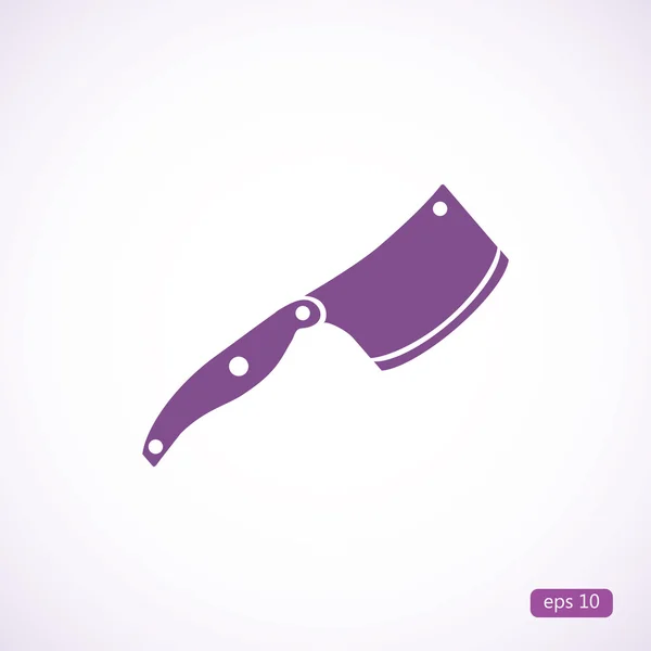 Icône couteau de viande — Image vectorielle