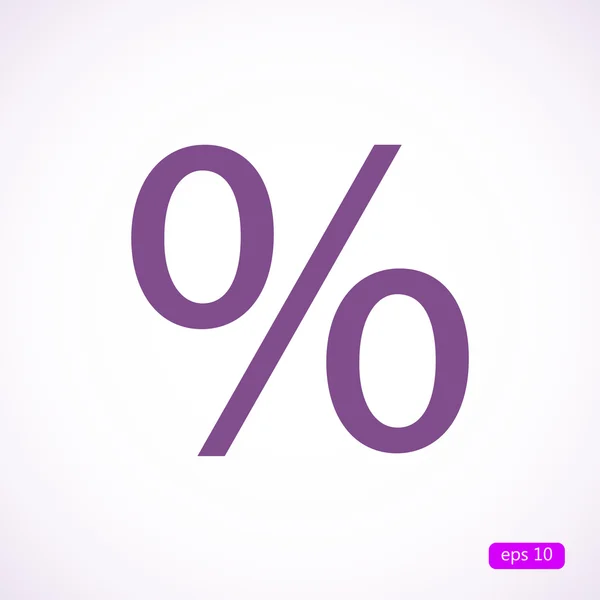 Porcentaje vector icono — Archivo Imágenes Vectoriales