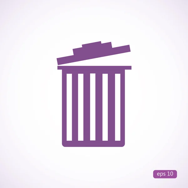 Icône conteneur poubelle — Image vectorielle