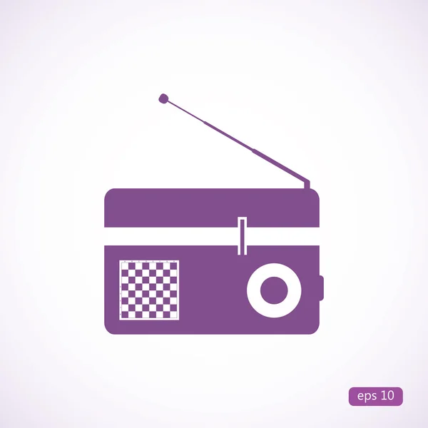 Design Radio ikonen — Stock vektor