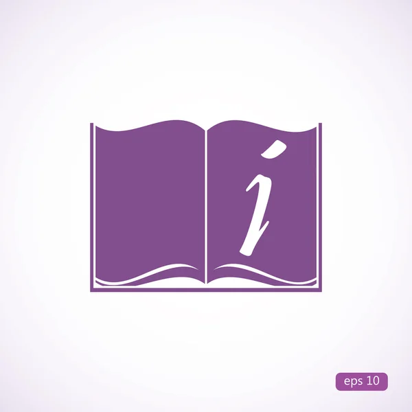 Open book icon — Stock Vector