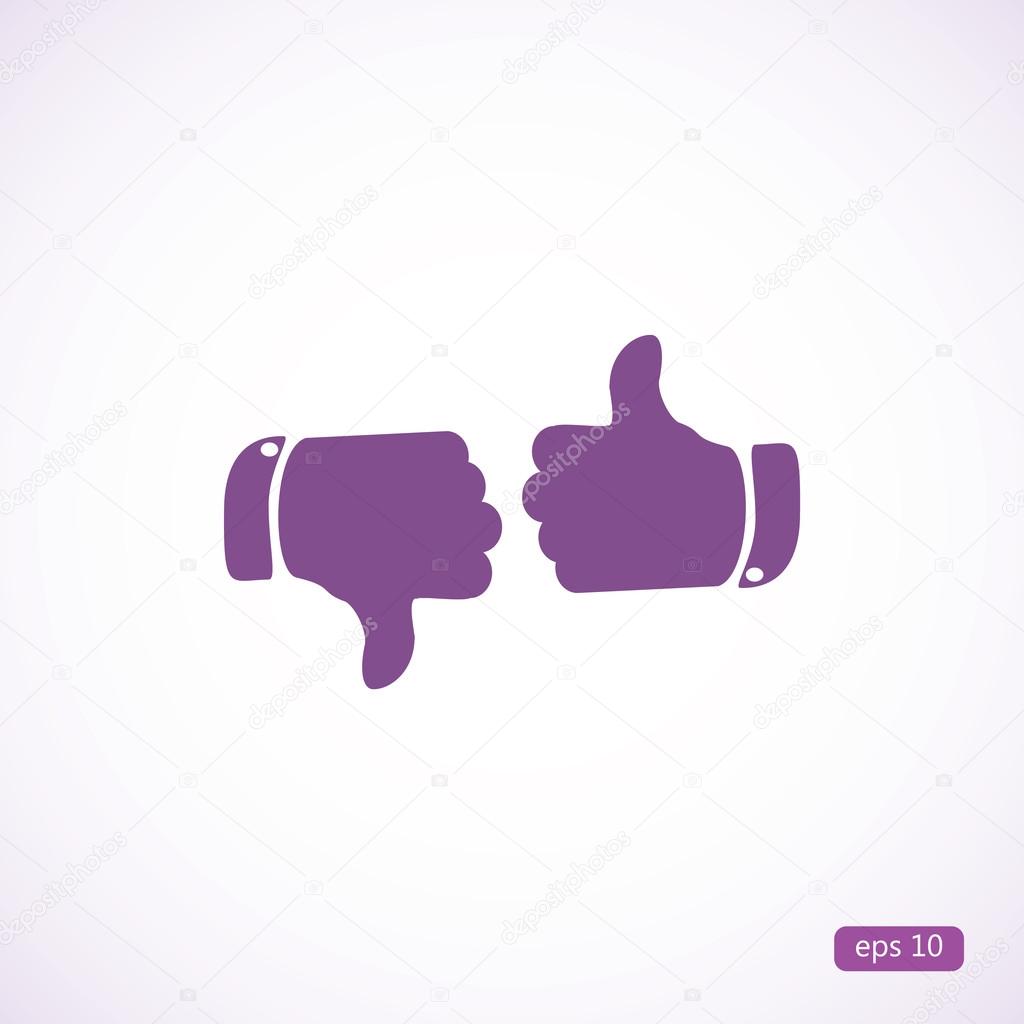 thumbs up and down icons