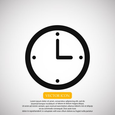 Saat vektör simgesi