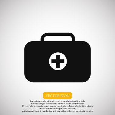 ilk yardım çantası simgesini