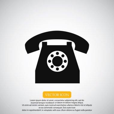 Retro telefon simgesi