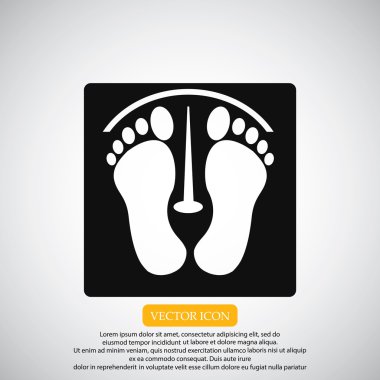 ayak izleri vektör simgesi