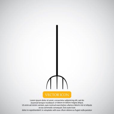 Bahçe çatal simgesi