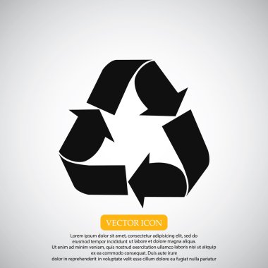 geri dönüşüm işareti simgesi