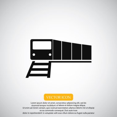 Demiryolu tren simgesi