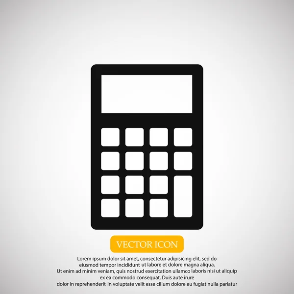 Ikoon van de Calculator vector — Stockvector