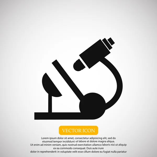 Naukowym mikroskopem ikona — Wektor stockowy