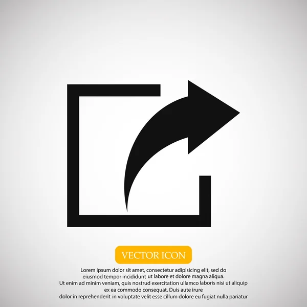 Compartir icono de vector — Archivo Imágenes Vectoriales