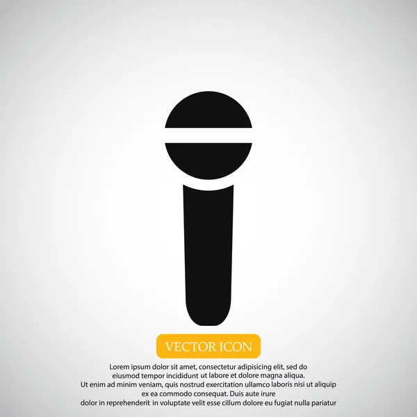 Ícone do microfone musical —  Vetores de Stock