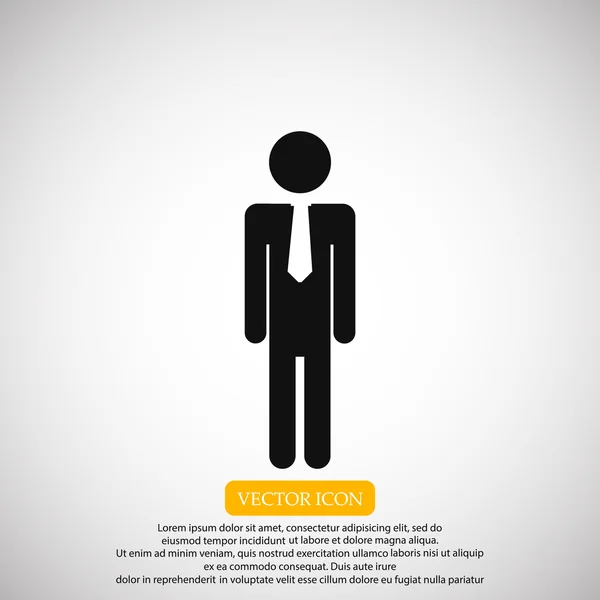 Man vector pictogram — Stockvector