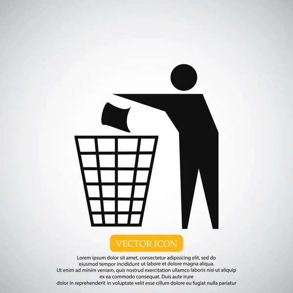 Recycling teken pictogram — Stockvector