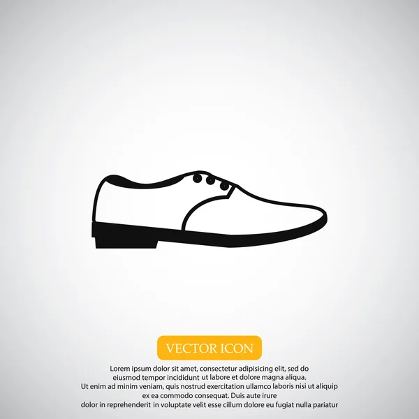 Icono de zapato clásico — Vector de stock