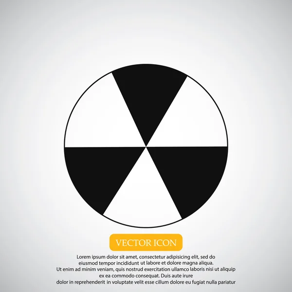 Радиоактивный знак на иконке металлической бочки — стоковый вектор