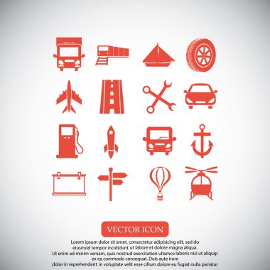 taşıma simgeleri ayarlandı