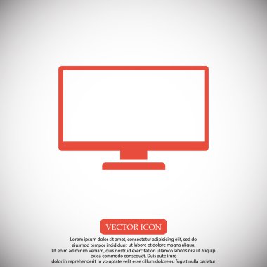 Televizyon ekran simgesini
