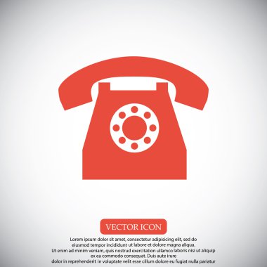 Retro telefon simgesi