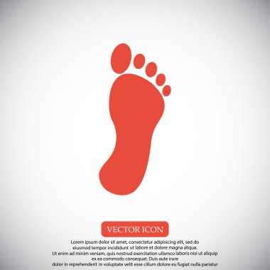 ayak izi vektör simgesi