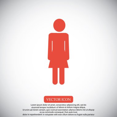 kadın siluet simgesi