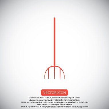 Bahçe çatal simgesi