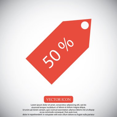 Satış indirim simgesi